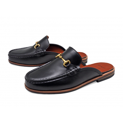 Loafer Mules SY-08 Black Nappa